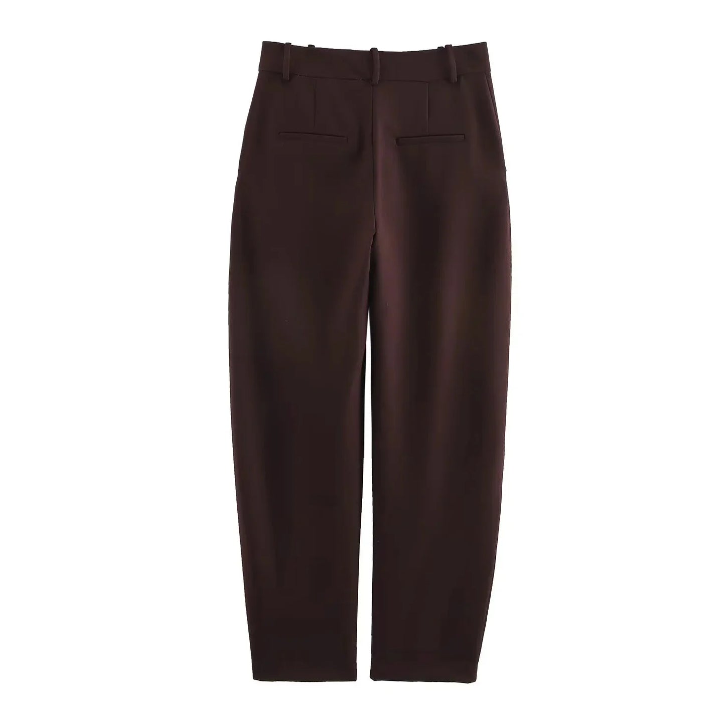 Single-Breasted Suit featuring Shrug Pockets Blazer, Elegant Zipper Skirt, Chic Baggy Pant