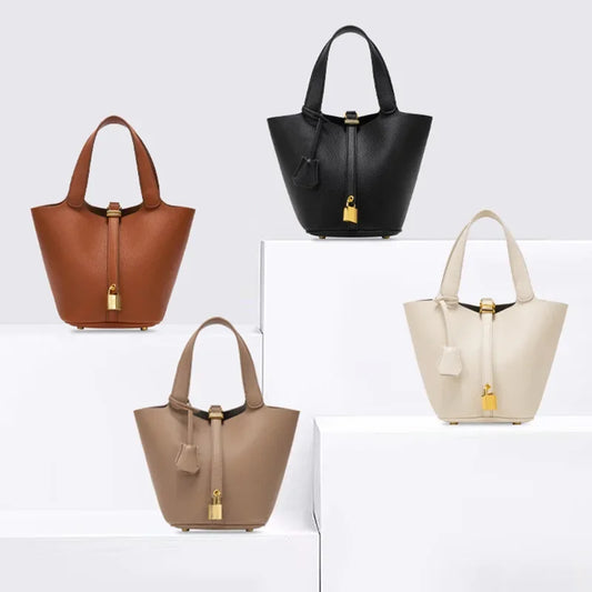 Soft Leather Bucket Bag
